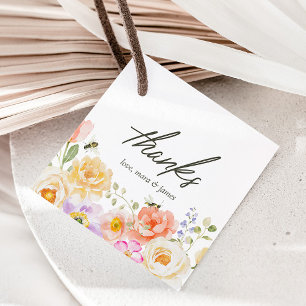 Mama to Bee Floral Waterverf Bedankt Bedankjes Labels