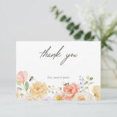 Mama to Bee Floral Waterverf Flat Dank u Kaart (Staand voorkant)