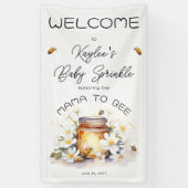 Mama to Bee Flowers and Bees Honey Baby Sprinkle Spandoek (Verticaal)
