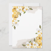 Mama to Bee Flowers and bijes Honey Baby shower Kaart (Achterkant)
