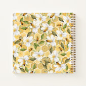 Mama to bee Flowers Honey Baby shower Guest Book Notitieboek (Achterkant)