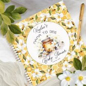 Mama to bee Flowers Honey Baby shower Guest Book Notitieboek