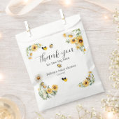 Mama to Bee Gele bloem Bumblebee Bedankzakje (Geknipt)