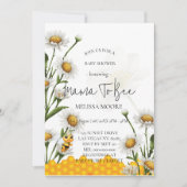 Mama To Bee Hommels Madeliefje Bloem Kaart (Voorkant)