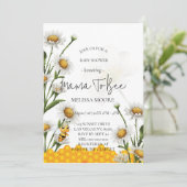 Mama To Bee Hommels Madeliefje Bloem Kaart (Staand voorkant)