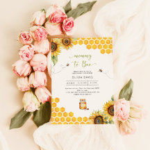 Mama To Bee Honey Baby shower Invitation
