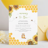 Mama To Bee Honey Baby shower Invitation Kaart
