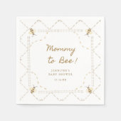 Mama To Bee Honey Baby shower Servet (Voorkant)