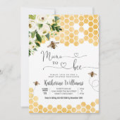 Mama To Bee Honey Bee Baby Borrel Kaart (Voorkant)