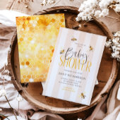 Mama to Bee Honey Neutral Baby shower Uitnodiging