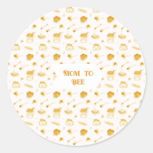 Mama to Bee Honey Thema Ronde Sticker