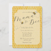 Mama to Bee Honeybee Baby Shower Kaart (Voorkant)