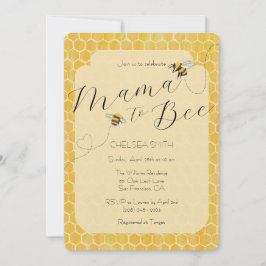 Mama to Bee Honeybee Baby Shower Kaart