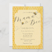 Mama to Bee Honeybee Baby Shower Magnetische Uitnodiging (Voorkant)