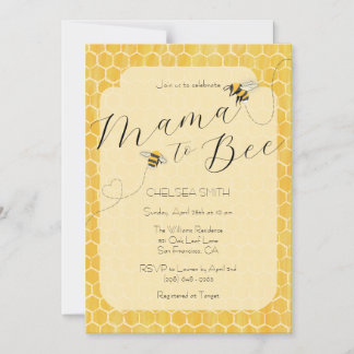 Mama to Bee Honeybee Baby Shower Magnetische Uitnodiging