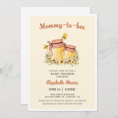 Mama-to-bee Honing en Bijen Baby shower Kaart (Voorkant / Achterkant)