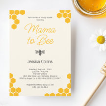 Mama to Bee Modern Honeycomb Bumblebee Baby shower