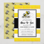 Mama to Bee Schattige Geel Baby shower Kaart (Voorkant / Achterkant)
