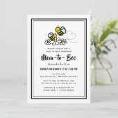 Mama to Bee Schattige White Daisy Baby shower Kaart (Staand voorkant)