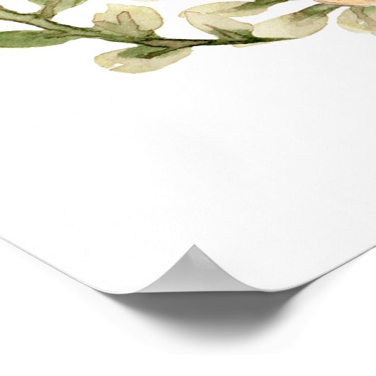 Mama to bee Spring Baby shower Welcome Sign Poster (Hoek)