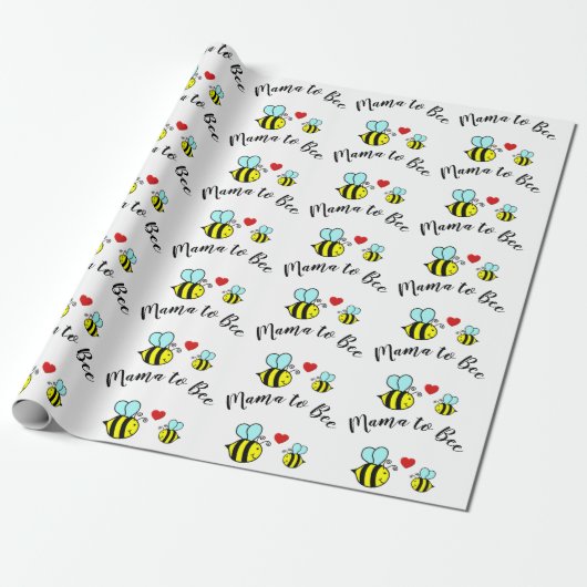 Mama to bee - Verpakkingspapier Cadeaupapier (Uitgerold)