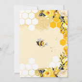 Mama to Bee Waterverf Floral Funny Baby shower Kaart (Achterkant)