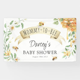 Mama-to-Bee Waterverf Honing Elegant Baby shower Spandoek
