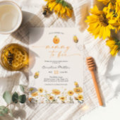 Mama To Bee Wildflower Baby shower Honey Bee Kaart