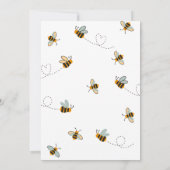 Mama to Bee Wildflower Baby shower Invitation Kaart (Achterkant)