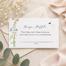 Mama to Bee Wildflower Baby Shower Luiers Raffle Informatiekaartje