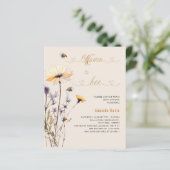Mama to bee wildflower beige budget baby shower (Staand voorkant)
