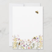 Mama to Bee Wildflower Boho Moeder Baby Borrel Kaart (Achterkant)