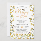 Mama to Bee wildflower geel bloemenBaby shower Kaart (Voorkant)