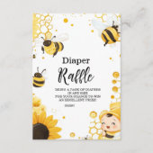 Mama to Bee Wildflower Honingbij Mom Diapper Raffl Informatiekaartje (Voorkant)