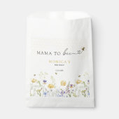 Mama to Bee Wildflower Rustic Garden Baby shower Bedankzakje (Voorkant)