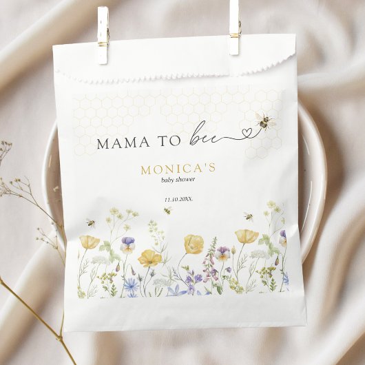 Mama to Bee Wildflower Rustic Garden Baby shower Bedankzakje