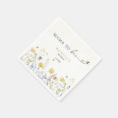 Mama to Bee Wildflower Rustic Garden Baby shower Servet (Hoek)