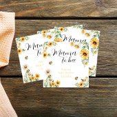 Mama to Bee Yellow flowers Bumblebee Baby shower Servet