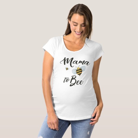 Mama-to-bijenkraam T-shirt (Voorkant volledig)