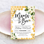 Mama tot Bee Baby Shower Uitnodiging | Hommels