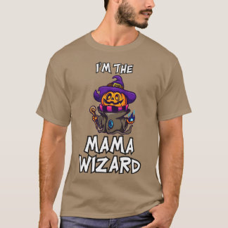 Mama Tovenaar Halloween Bijpassend Familie Kostuum T-shirt