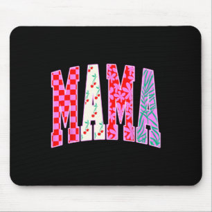 Mama Trendy Geruite Kersen Boog Halloween Familie Muismat