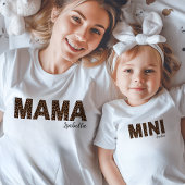 Mama | Trendy Leopard Print Mama en ik T-shirt
