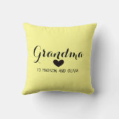 Mama Trendy mama, Kinder Names Moederdag Gift Kussen (Achterkant)