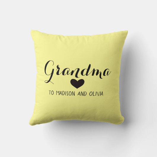 Mama Trendy mama, Kinder Names Moederdag Gift Kussen (Achterkant)