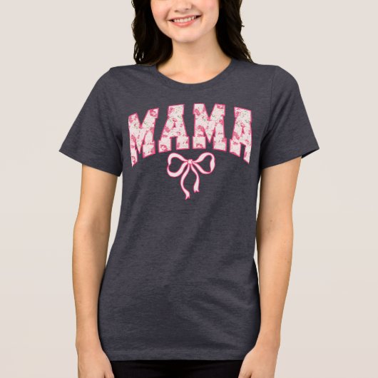 mama Tri-Blend shirt (Voorkant)