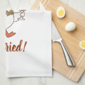 Mama trouwt Funny Duck Bruid Theedoek (Quarter Fold)