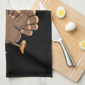 Mama Turkey Matching Family Group Thanksgiving Theedoek (Quarter Fold)