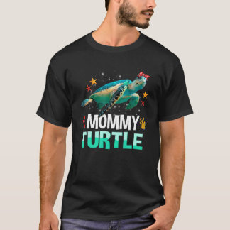 Mama Turtle Family Matting Turtles Lover Mothers T-shirt