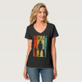 mama tweelingmoeder van tweeling mama high2 Moeder T-shirt (Voorkant volledig)